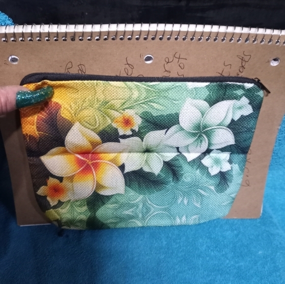 Floral Multicolor Makeup Pouch Cosmetic Bag - Picture 2 of 2